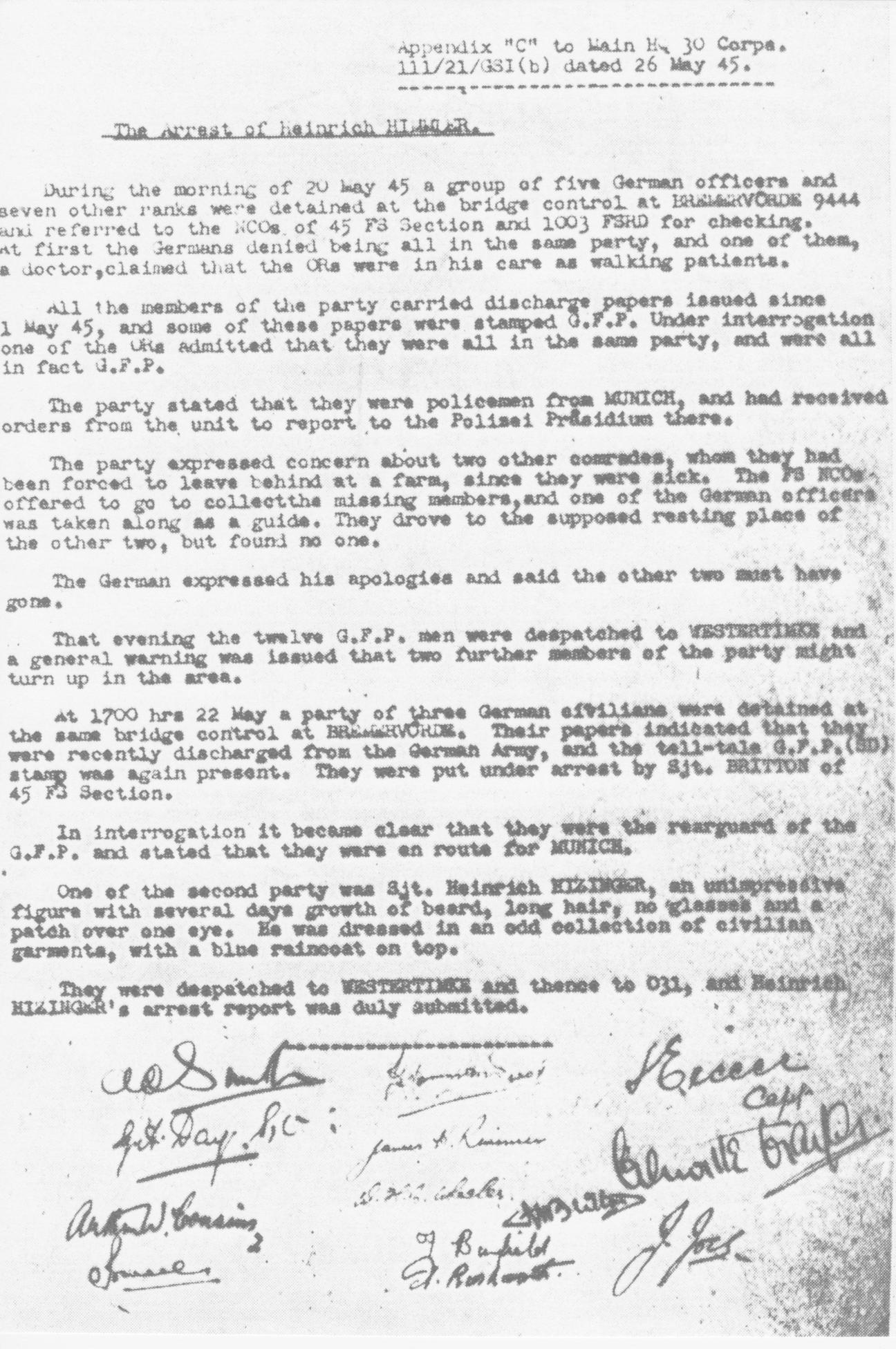 hitzinger arrest report 1