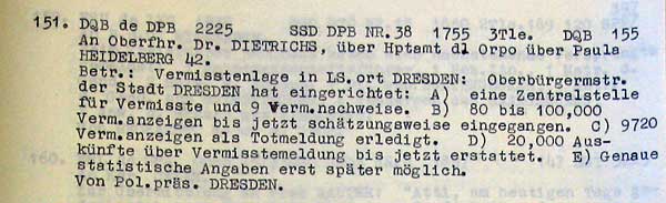 120110 5 Dresden air raid casualties, 100,000 missing
