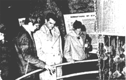Guest Irving inspects Nazi atomic pile