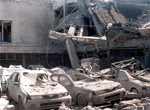 Belgrade cars wrecked