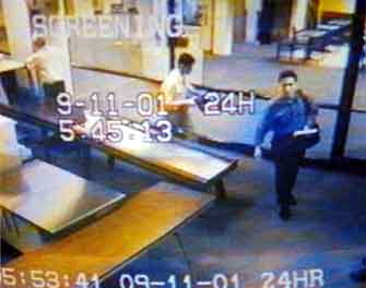 Atta and Alomari pass through security at Portland International Jetport in Maine