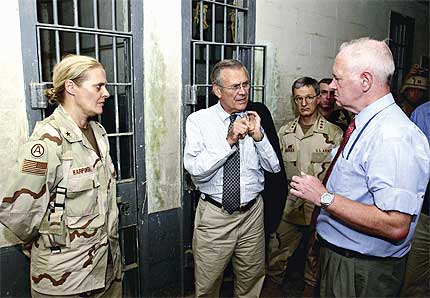 Rumsfeld at Abu Ghraib