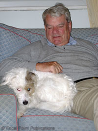 Snowy MI6 dog