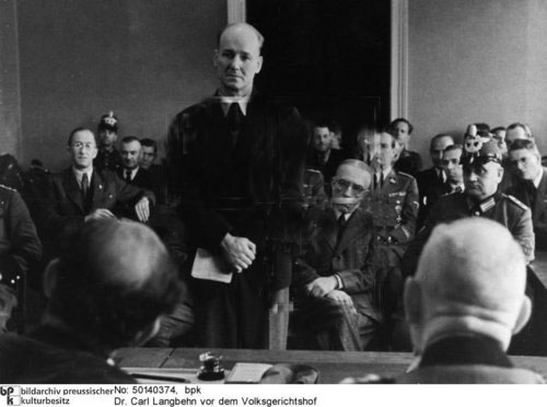 Langbehn vor dem Volksgeric